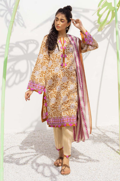 Gul Ahmed 2 Piece Unstitched Lawn Printed Suit TL-353-A