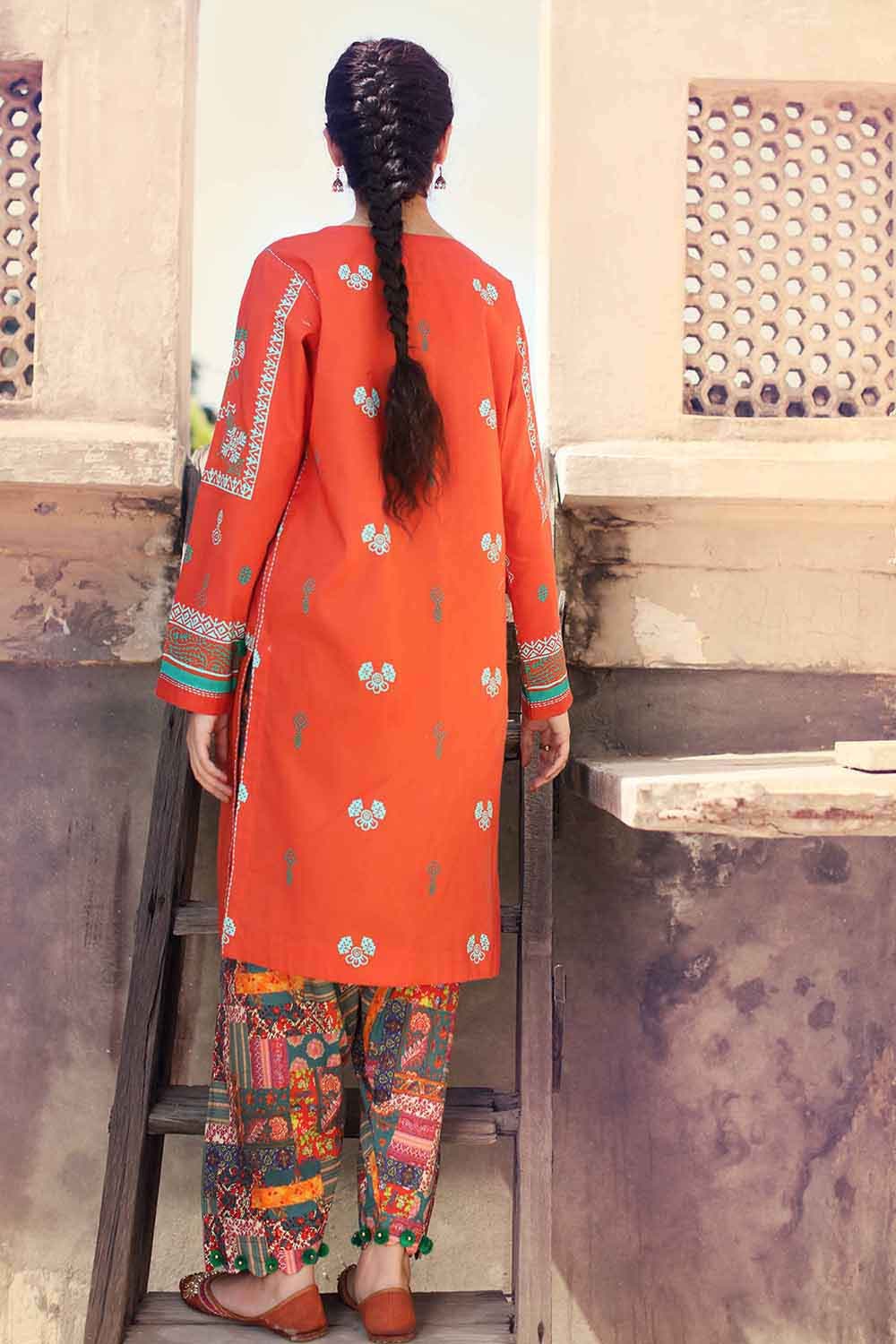 Gul Ahmed 2PC Stitched Printed Lawn Shirt Trousers TL-370