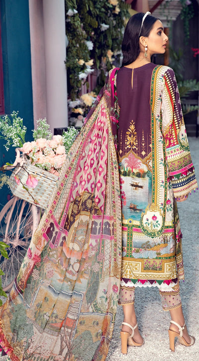 Anaya By Kiran Chaudhry 3 Piece Unstitched Lawn Suit - VL21-10-B-DELILA