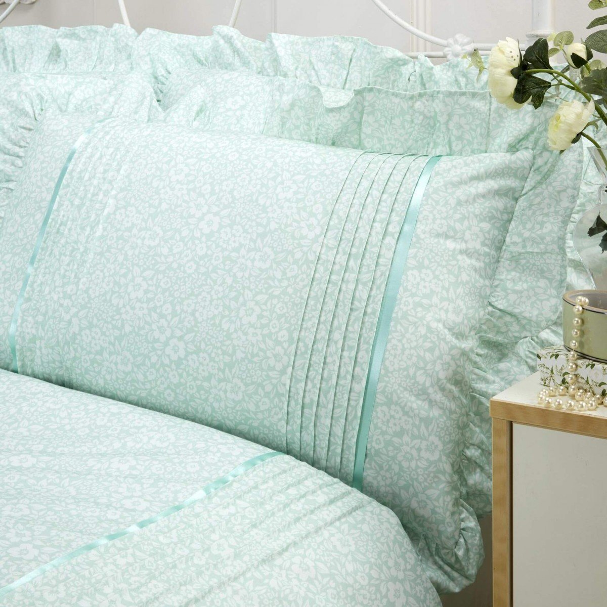 Vantona Country Monique Duvet Cover Set - Mint