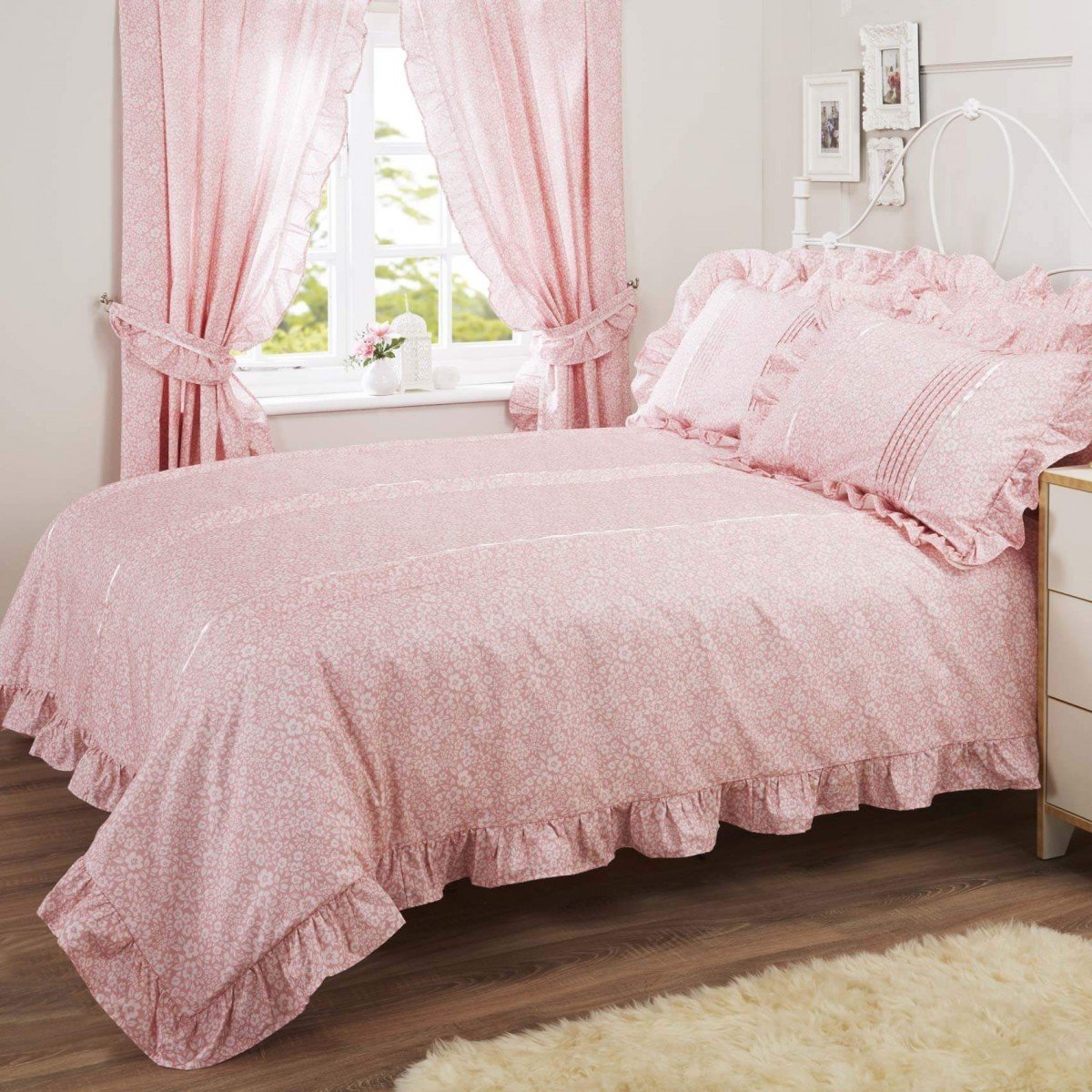 Vantona Country Monique Duvet Cover Set - Rose