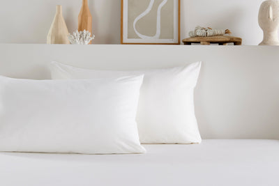 Vantona Hotel Collection Plain Dye Fitted Sheet & Pillowcase Pair 200TC - White (Sold Separately)