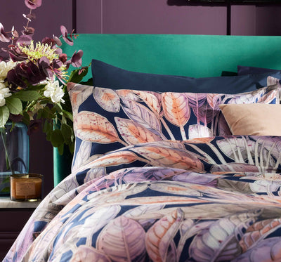 Vantona Boutique Range Zanthe Leaves Duvet Cover Set - Multi