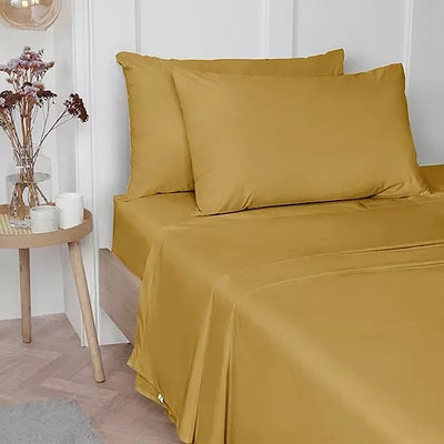 100% Luxury Cotton Plain Dyed Flat Sheets - Vantona Home Sheeting