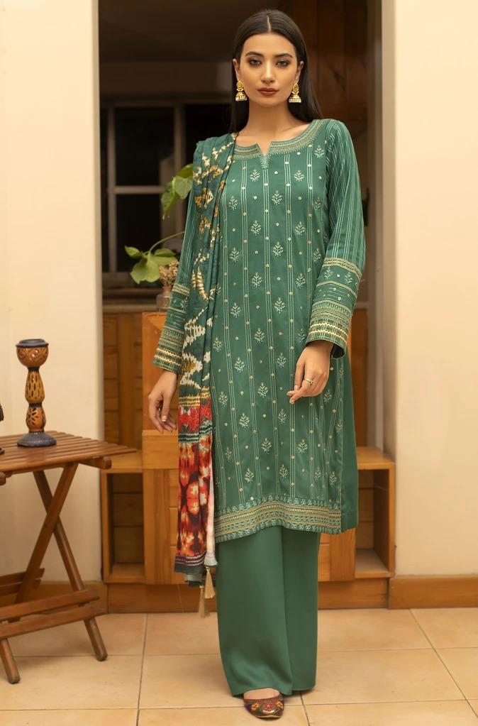 Ready To Wear Lakhany 3 Piece Embroidered Cottel Suit LSM-2493