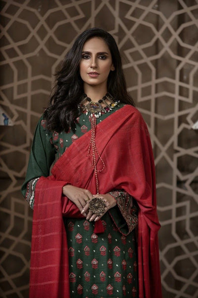 Ready To Wear Lakhany 03 Piece Embroidered Fancy Slub Suit LSM-2564