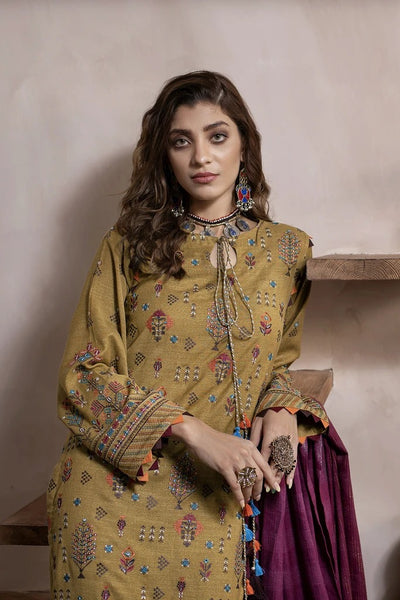 Ready To Wear Lakhany 03 Piece Embroidered Fancy Slub Suit LSM-2573