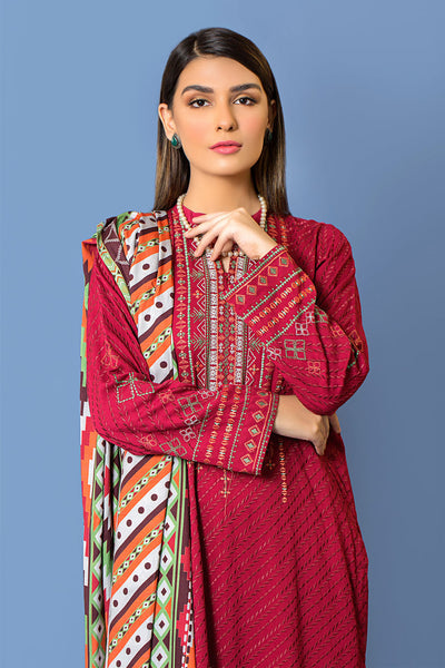Lakhany 3 Piece Stitched Embroidered Suit LSM-2967