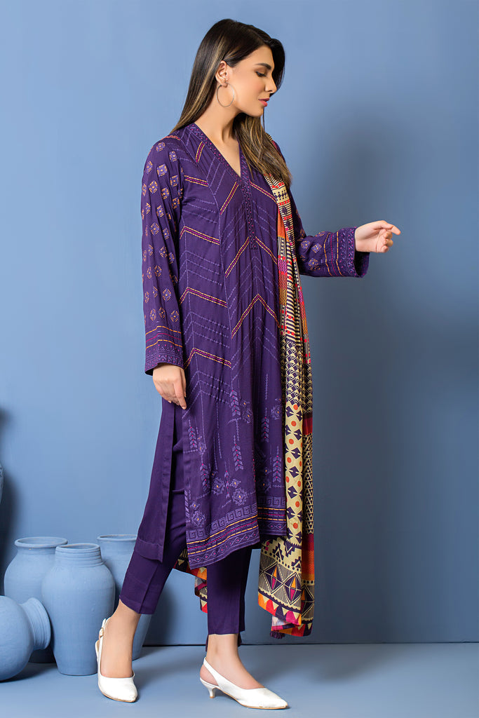 Lakhany 3 Piece Unstitched Embroidered Suit WEC-SA-0134