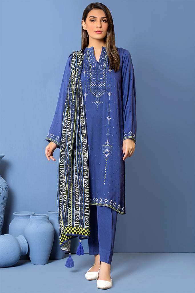 Lakhany 3 Piece Stitched Embroidered Suit LSM-2969