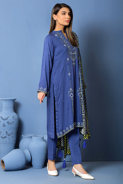 Lakhany 3 Piece Unstitched Embroidered Suit WEC-SR-0051