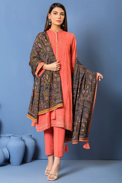 Lakhany 3 Piece Stitched Embroidered Suit LSM-2962