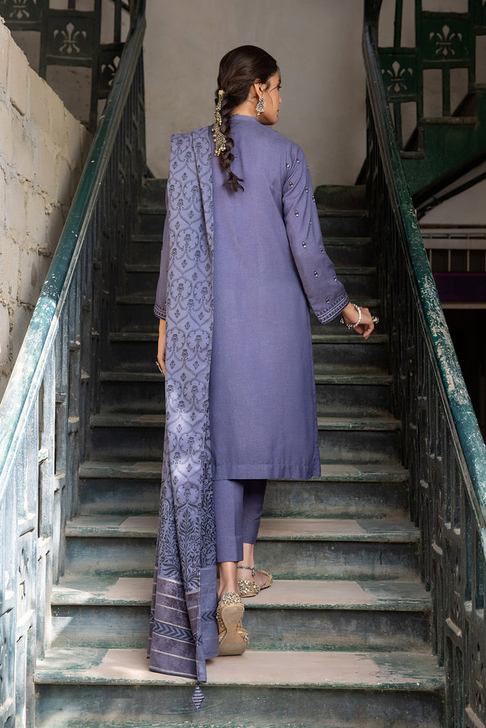 Lakhany 3 Piece Winter Unstitched Slub Peachf Suit WES-BA-0001