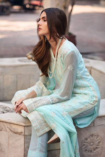 Ready to wear Gul Ahmed Embroidered Lawn with Chiffon  Piece Suit WGB-279