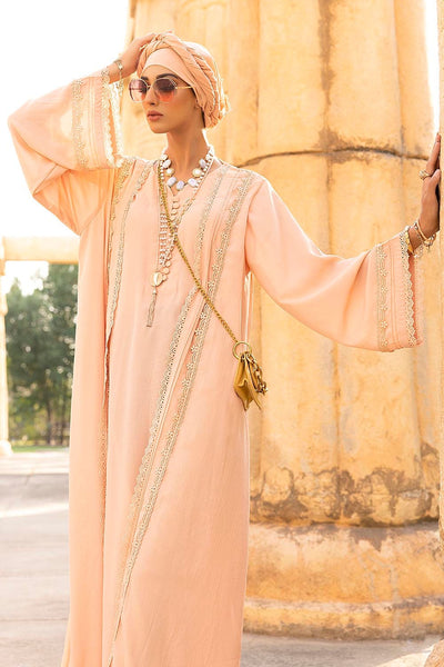 Gul Ahmed Ready To Wear Nisa Embellished Abaya With Dyed Scarf WGB-KAB-22018