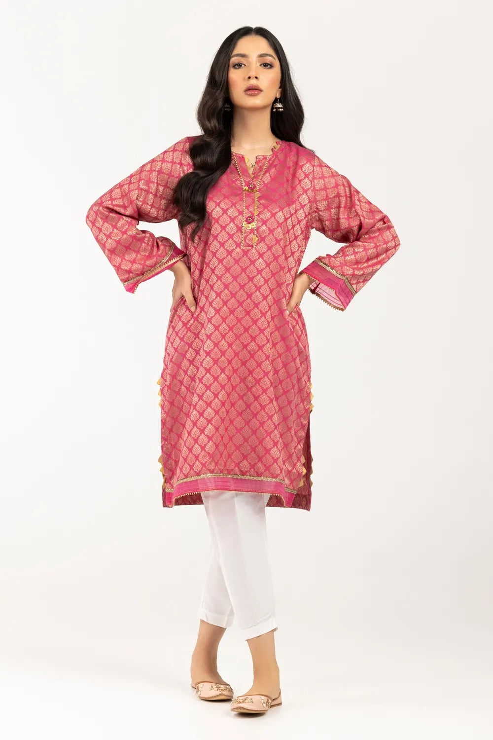 Gul Ahmed Kaaj 01 Piece Stitched Jacquard Shirt - WGK-JQS-DY-579