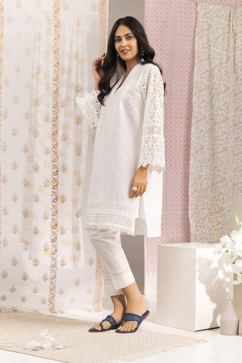 Gul Ahmed 01 Piece Stitched Chic Attire Embroidered Shirt WGK-SHS-DY-172