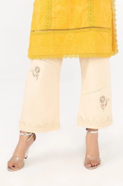Gul Ahmed Stitched Cambric Dyed Embroidered Trouser - WGK-TRS-DY-85