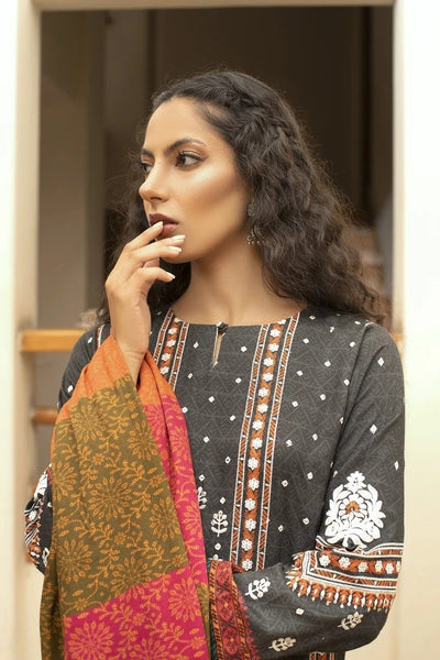 Ready To Wear Lakhany 3 Piece Embroidered Cottel Suit LSM-2489