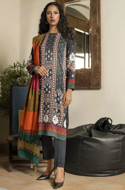 Ready To Wear Lakhany 3 Piece Embroidered Cottel Suit LSM-2489