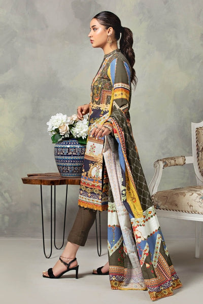 Gul Ahmed 3PC Khaddar Unstitched Printed Suit WNS-12068 B