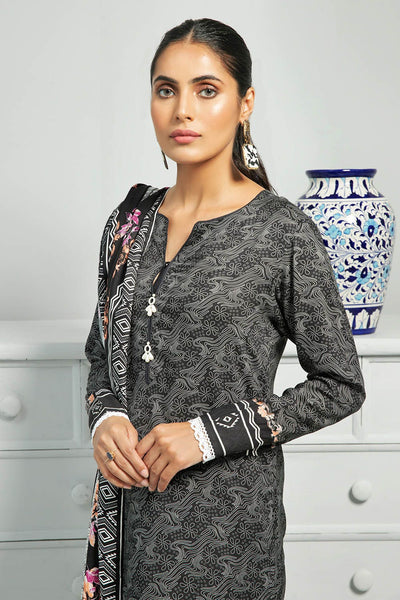 Gul Ahmed 3PC Stitched Linen Digital Printed Shawl Suit WNS-12094