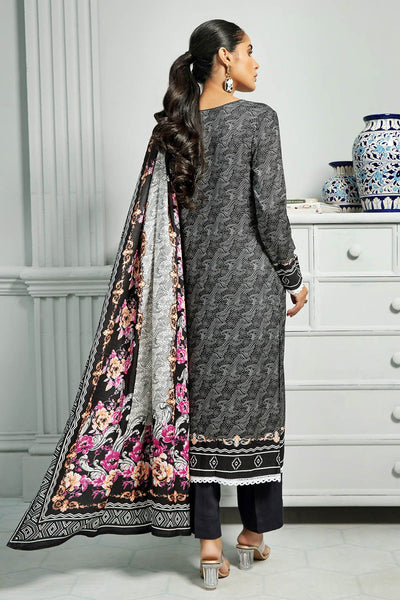 Gul Ahmed 3PC Stitched Linen Digital Printed Shawl Suit WNS-12094