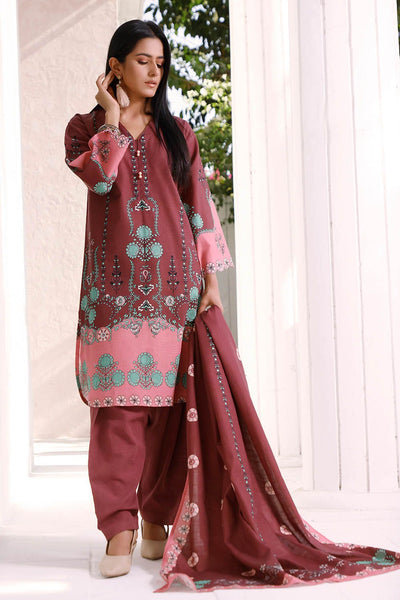 Gul Ahmed 3PC Printed Khaddar Stitched Suit WNS-12119