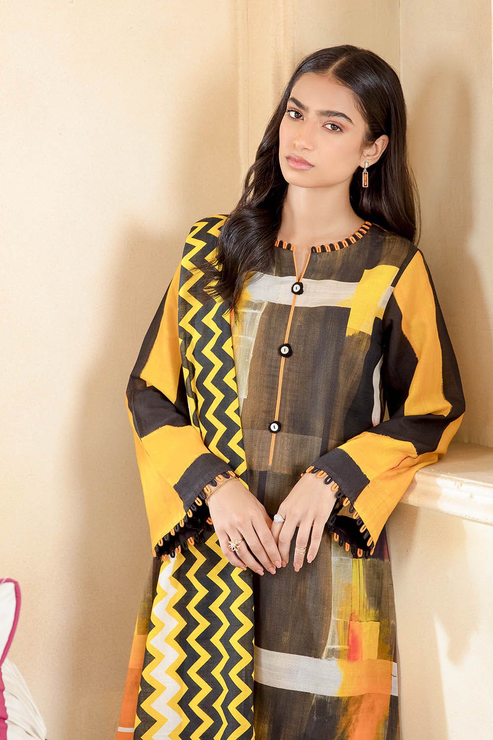 Gul Ahmed 3PC Printed Khaddar Unstitched Suit WR-22016