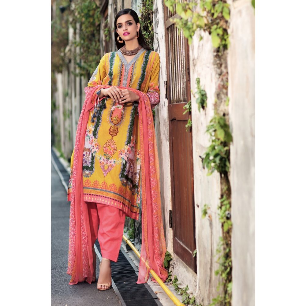Gul Ahmed Ready to wear  Embroidered Jacquard 3 Piece Suit BCT-03