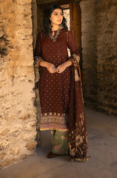 Lakhani Spring 3 Piece Unstitched Embroidered Lawn Suit SG-2103