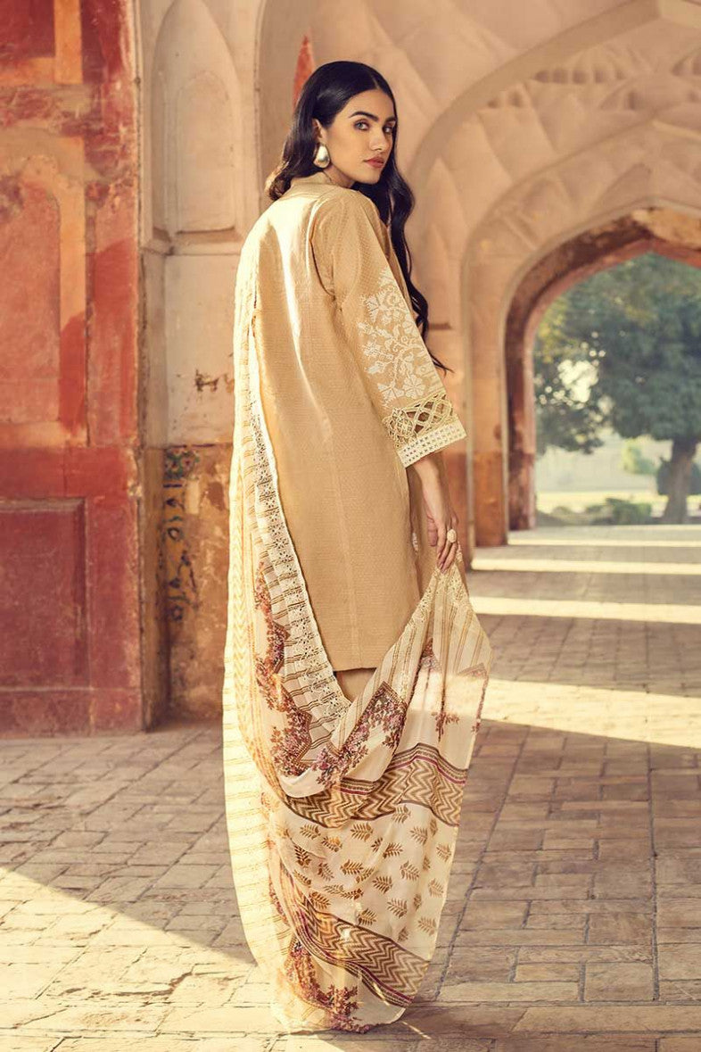 Gul Ahmed Embroidered Chiffon Unstitched 3 Piece Suit CT-256