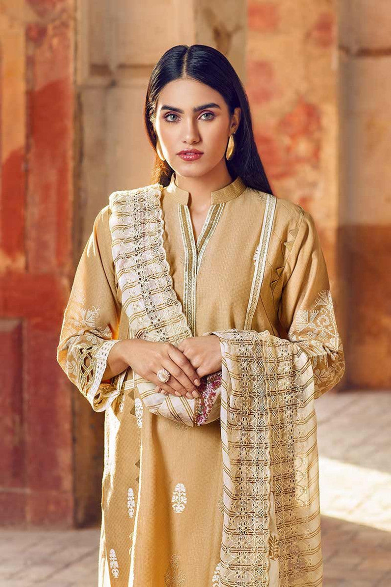Gul Ahmed Embroidered Chiffon Unstitched 3 Piece Suit CT-256