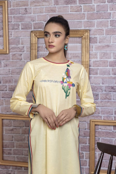 Ready to wear Embroidered Lawn Stitched Kurti By LSM-1768-ST
