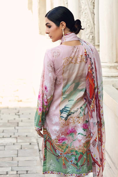 Gul Ahmed Ready to wear Printed with Silk Dupatta Stitched 3 Piece Suit SSM-13-ST