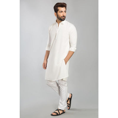 Gul Ahmed Ready to Wear 100% Cotton Fashion Regular Fit Stitched Suit Off White SKS-131