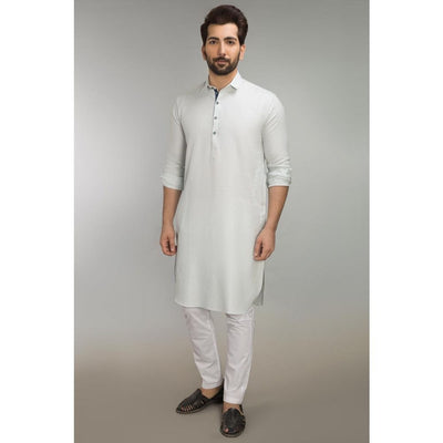 Gul Ahmed Ready to Wear Men 100% Cotton Fashion Stitched Suit Regular Fit Mint SKS-135
